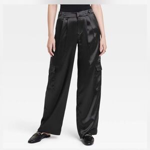 A New Day Black Metallic Cargo Pants
